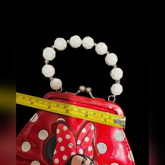 Minnie Mouse little girl red purse with polka dots - Picture 5 of 9
